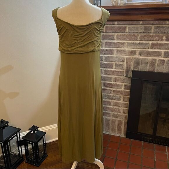 Anthropologie - Tie-Front Midi Dress - Picture 5 of 5